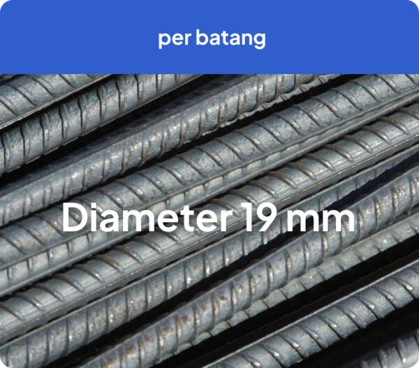 Besi Beton merk Delco Prima Diameter 19 mm TS 420B SNI