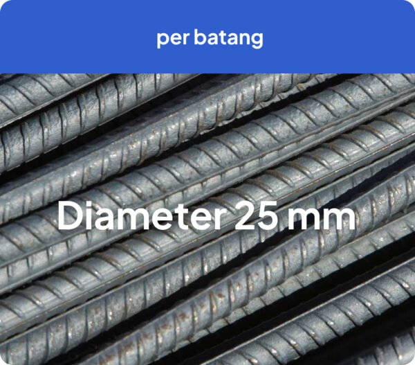 Besi Beton merk Delco Prima Diameter 25 mm TS 420B SNI