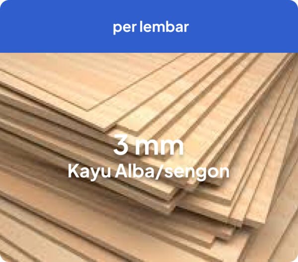 Triplek 3mm Kayu Alba/Sengon